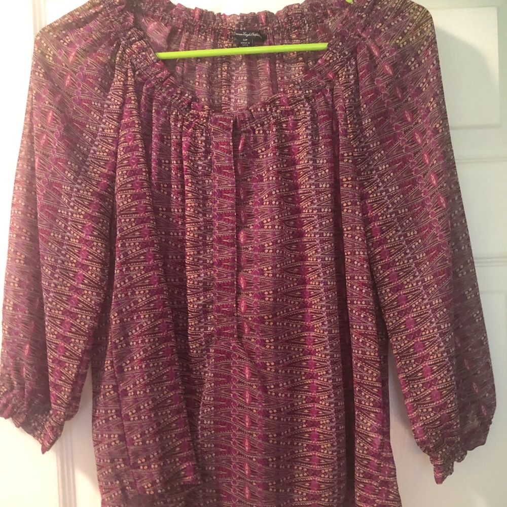 American Eagle Patterned Blouse